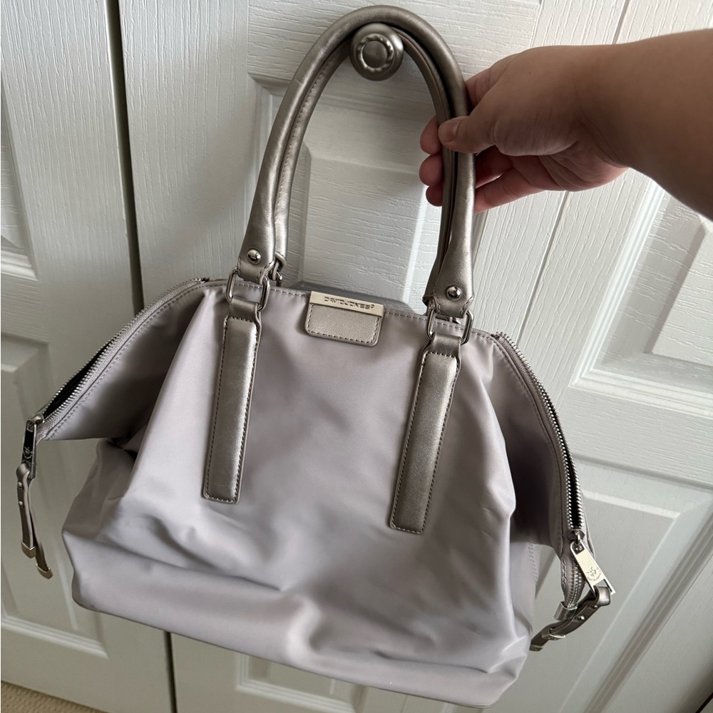 David Jones Gray Handbag with extra strap